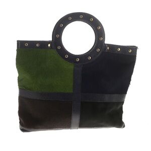 HYPE Stylish Green and Black Tote Bag